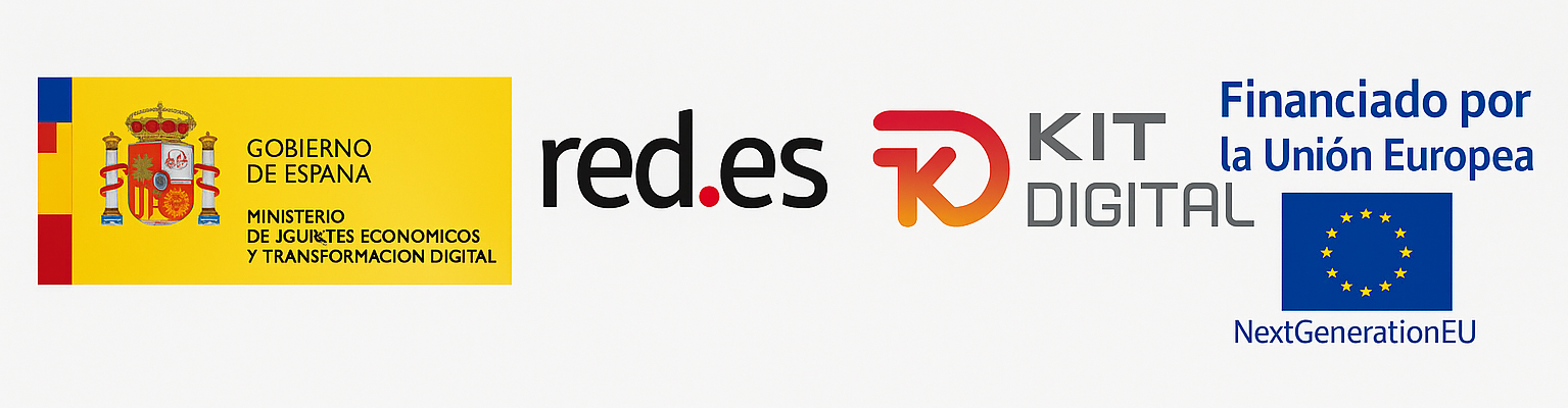Gobierno de Espana, Red.es, Kit Digital, Financiado por la Union Europea NextGenerationEU